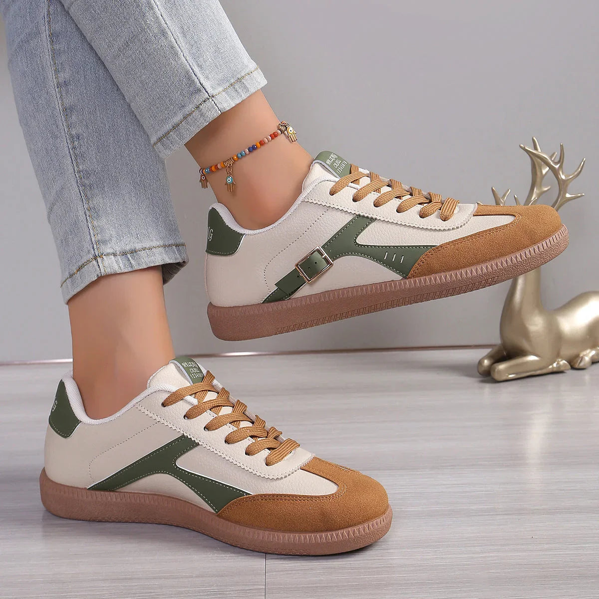 Women's Shoes Plus Size German Training Shoes Classic Round Toe - VAleG
