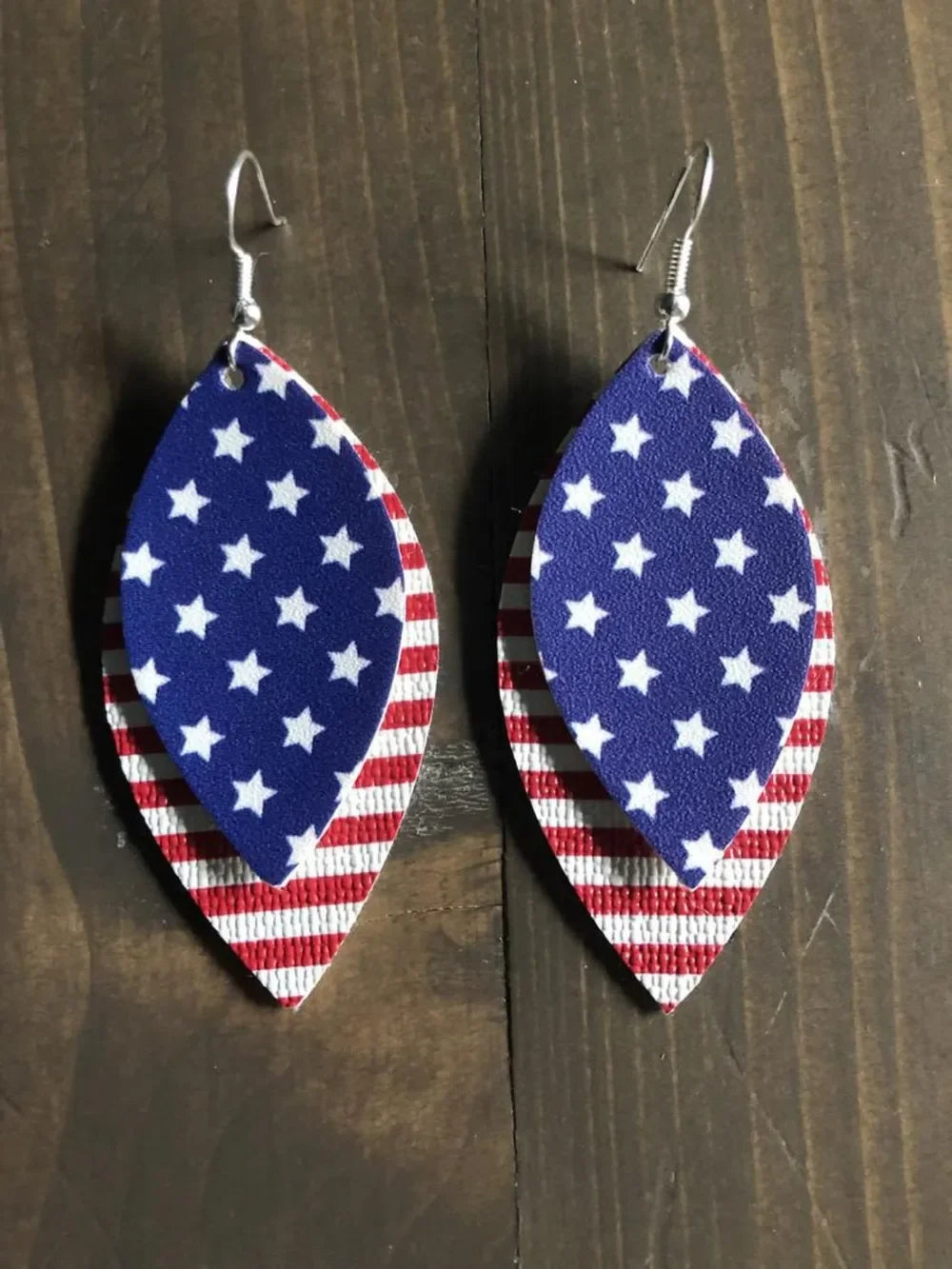 PU Leather Leaf Dangle Earrings - VAleG