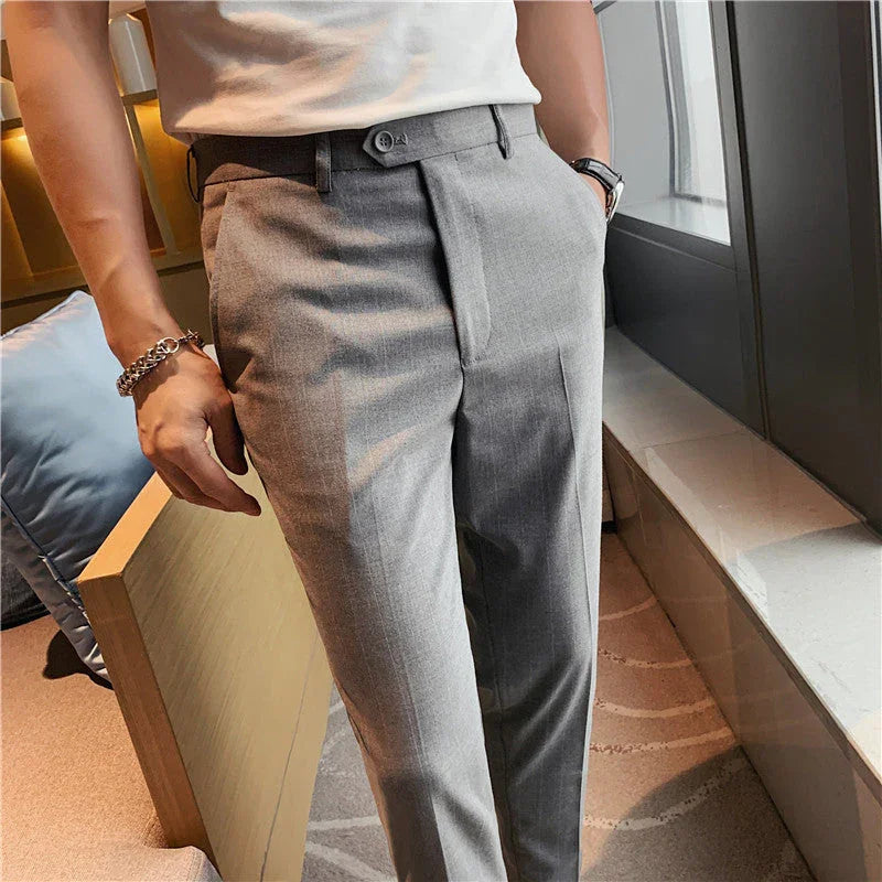 Thin Men's Slim Fit Suit Pants Fashion - VAleG