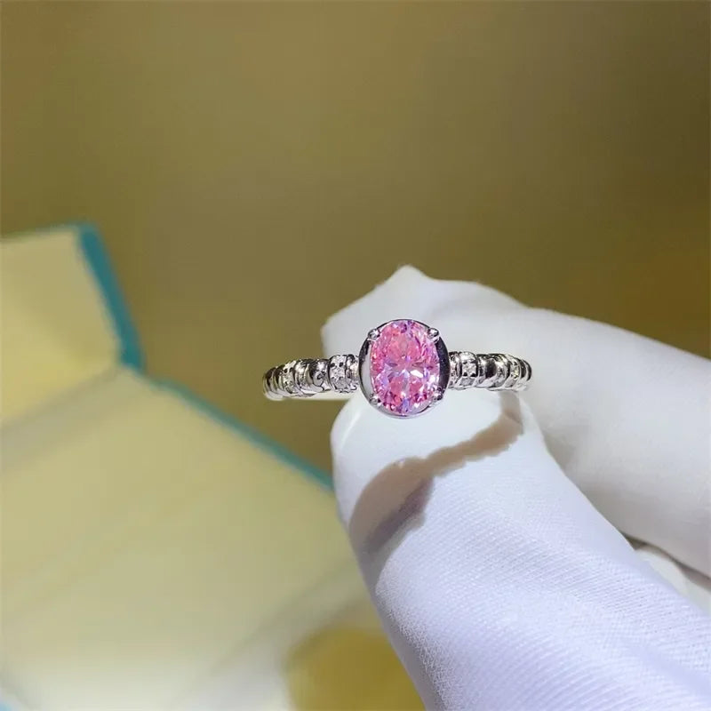 1 Carat Moissanite 925 Sterling Silver Ring - VAleG