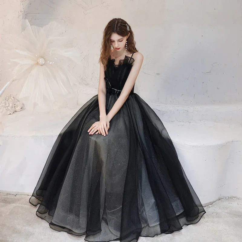 Small People Show Thin Student Art Test Temperament Socialite Banquet Dress - VAleG