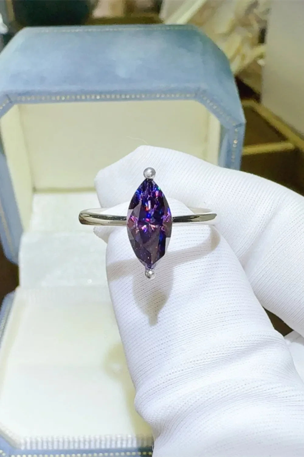 2 Carat Moissanite 925 Sterling Silver Ring - VAleG
