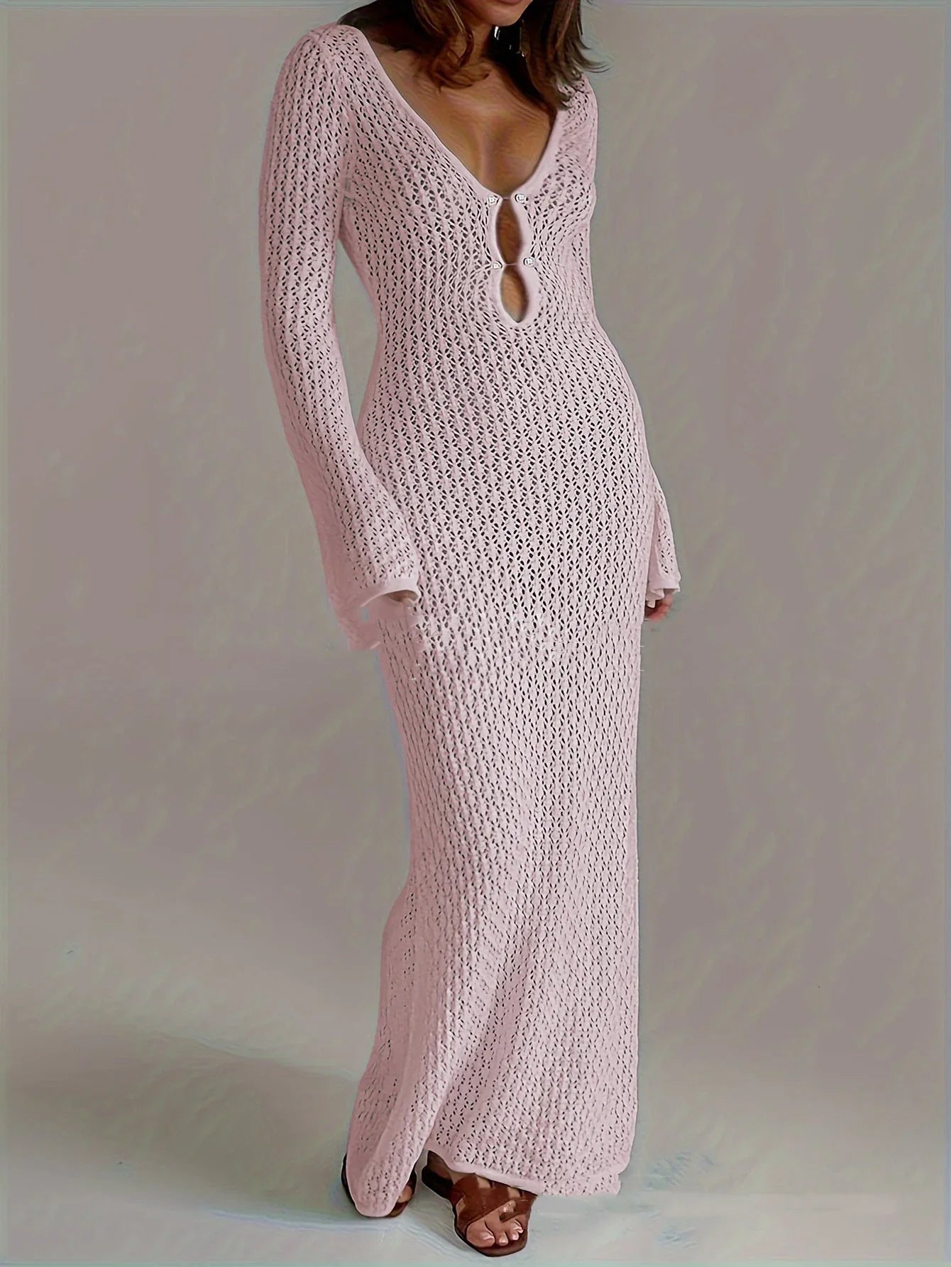 New Beach Dress Women's Solid Color - VAleG