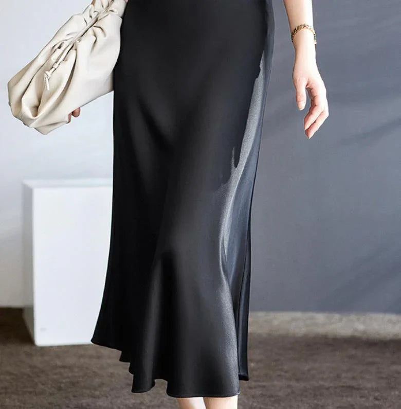 Cold Style French Style Solid Color Skirt Women's Clothing - VAleG