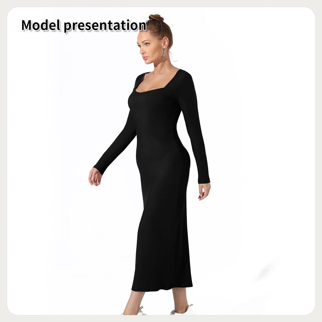 Women's Fashion Simple Solid Color Dress - VAleG