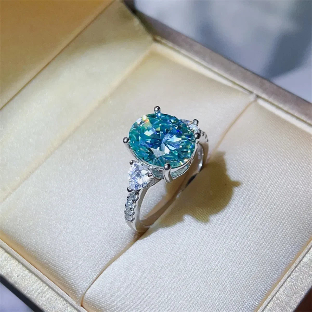5 Carat Moissanite 925 Sterling Silver Ring - VAleG