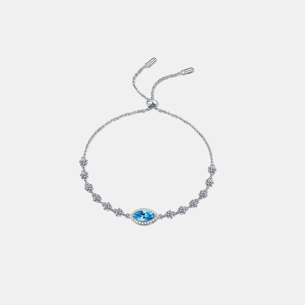 1 Carat Moissanite 925 Sterling Silver Bracelet - VAleG