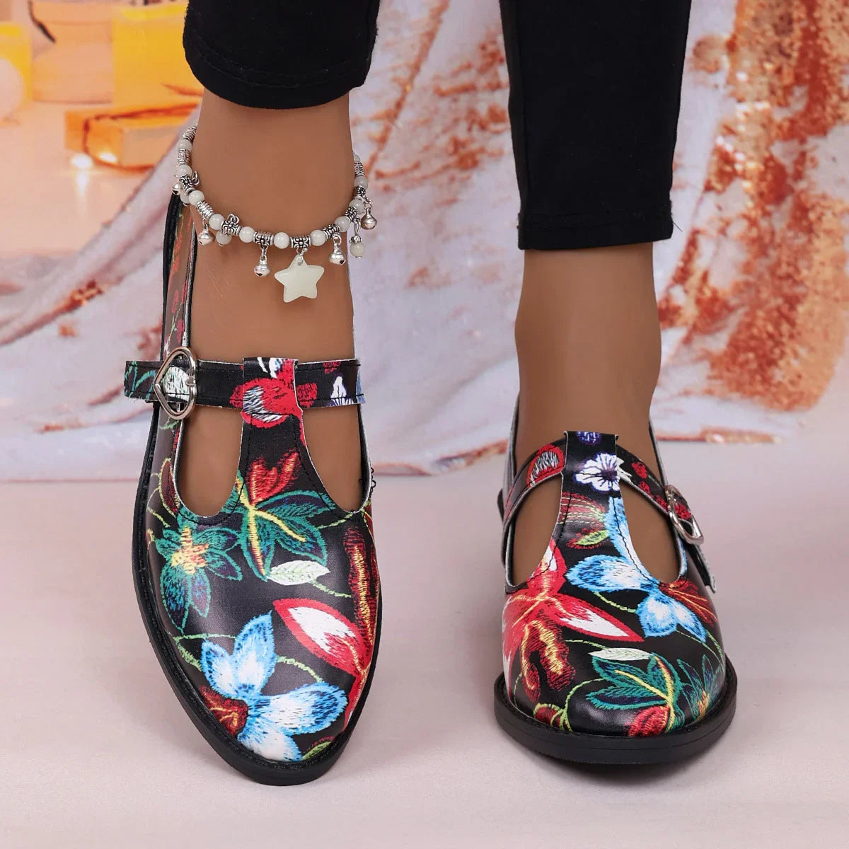 Women's Vintage Mary Jane Leather Shoes - VAleG