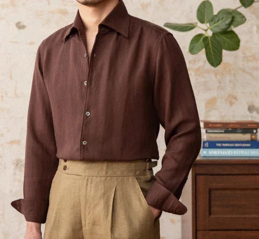 Breathable Casual Light Thin-piece Collar Shirt - VAleG