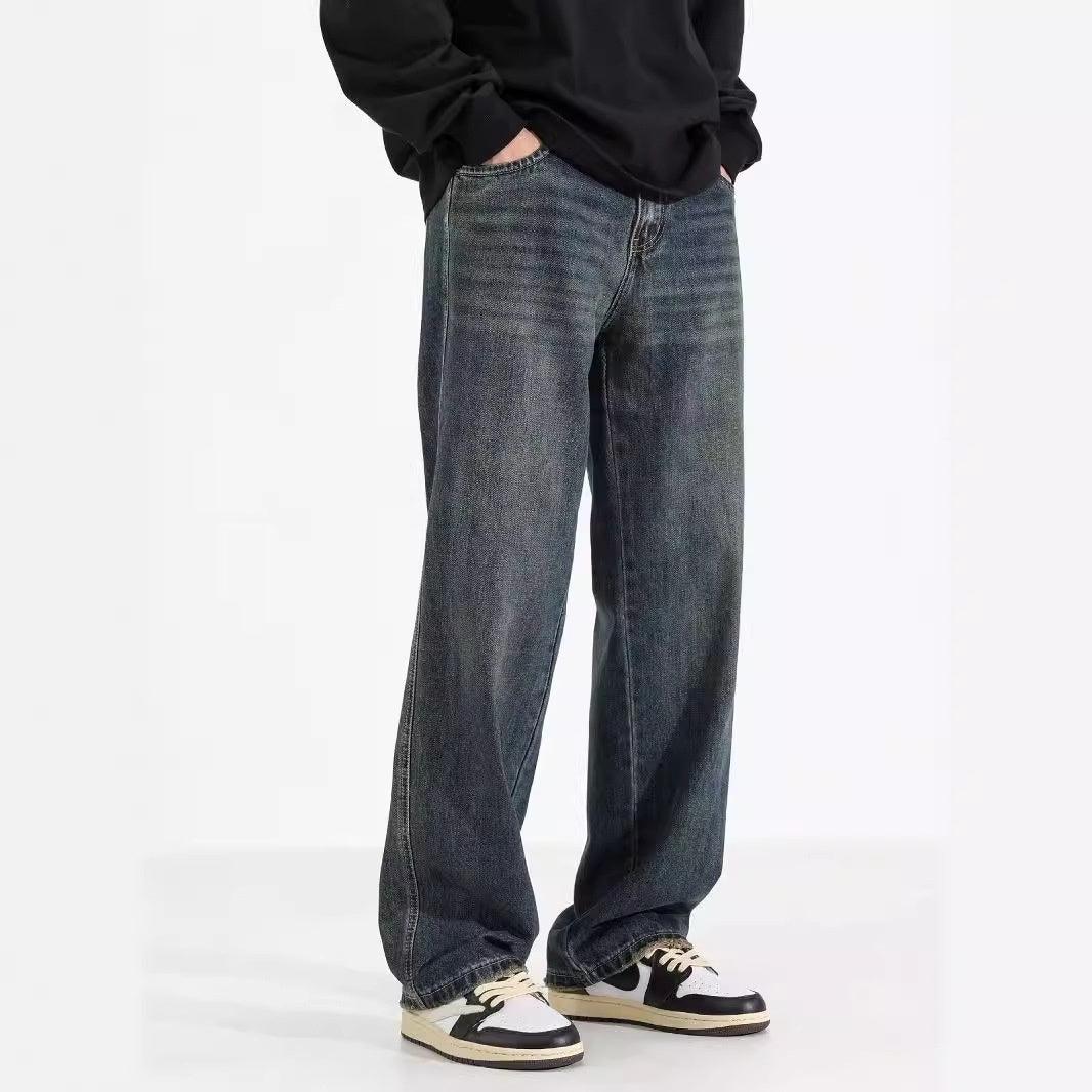 American Straight Jeans Retro Nostalgic Men - VAleG