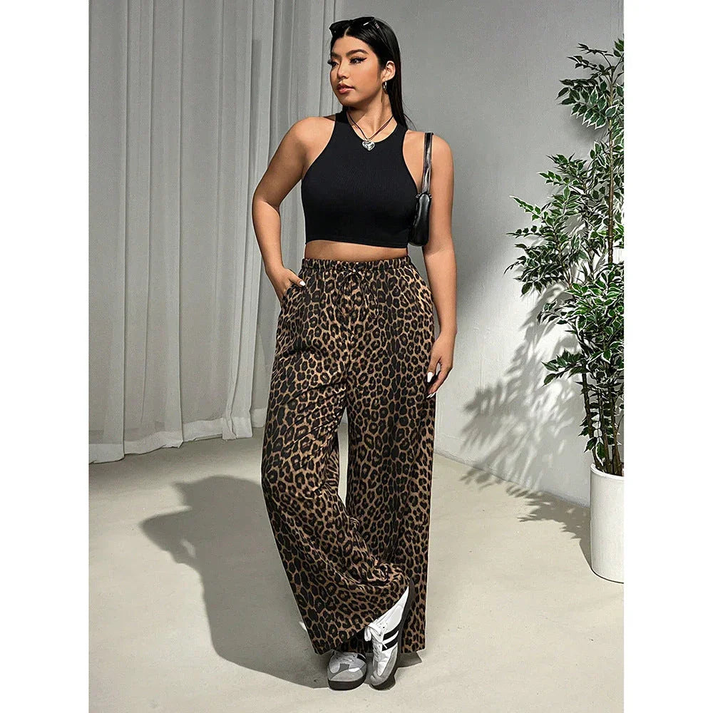Straight Loose Trendy Wide-leg Pants - VAleG