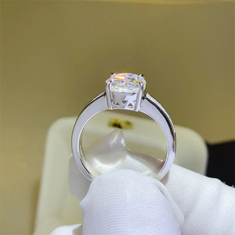 3 Carat Moissanite 925 Sterling Silver Ring - VAleG