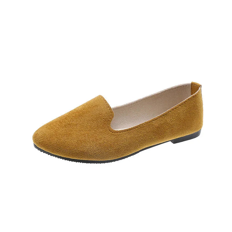 Spring And Autumn Women's New Candy Color Work Flat Shoes - VAleG