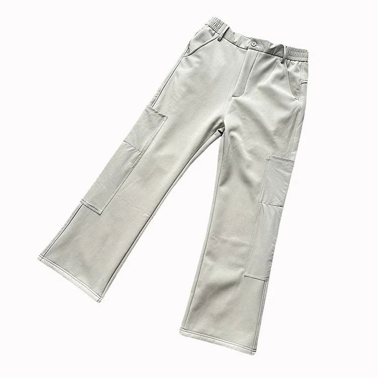 American Vibe Straight Side Zipper Three-proof Outdoor Keep Warm Soft Pants - VAleG