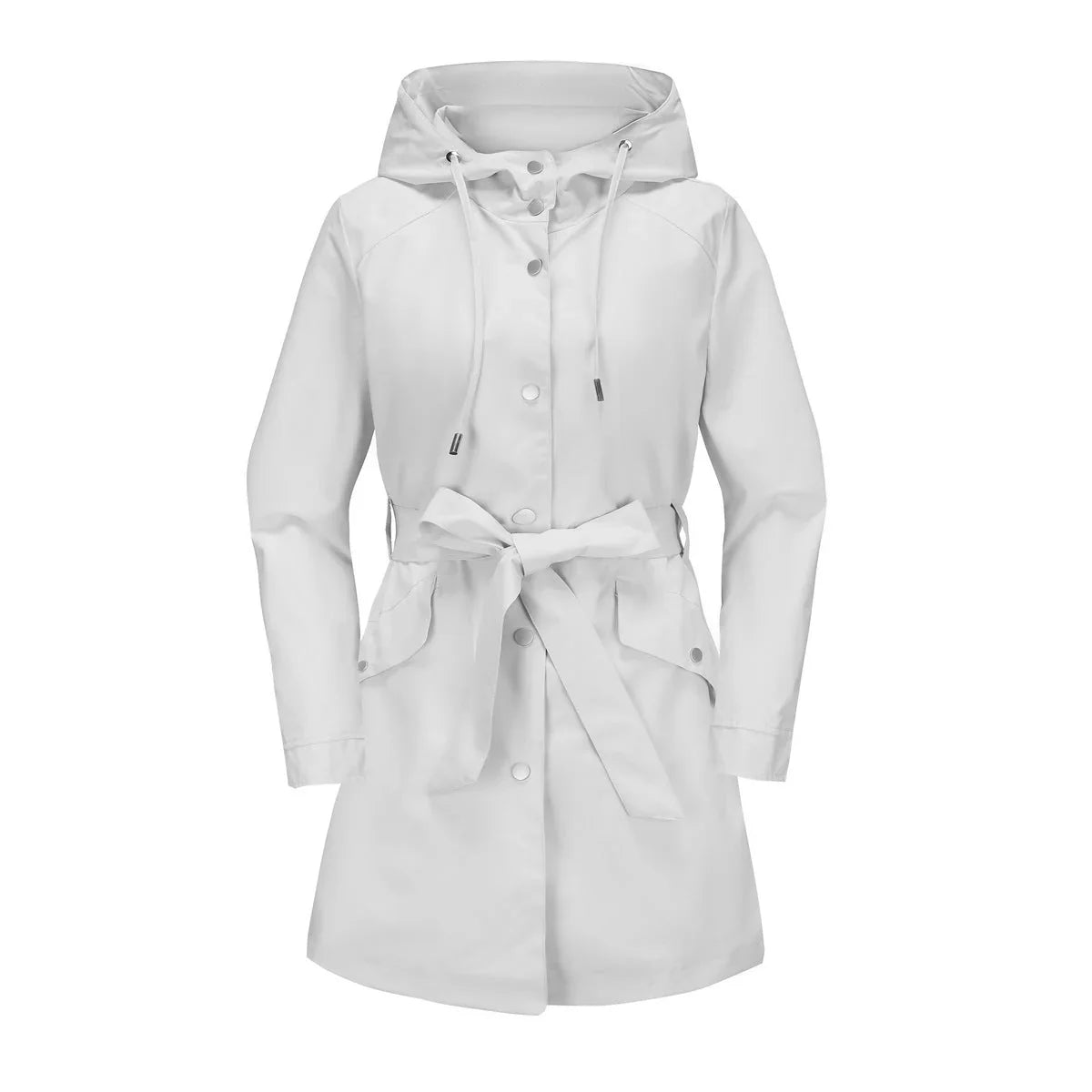 Spring And Autumn New Hooded Waterproof Coat Containing Belt Thin - VAleG