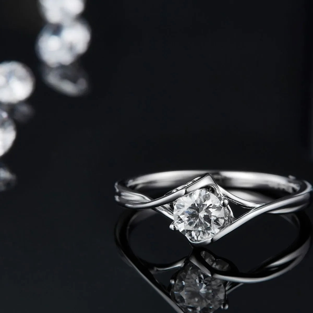 Moissanite 925 Sterling Silver Ring - VAleG