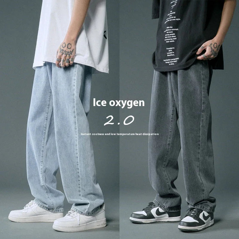 Loose Straight Summer Thin Jeans For Men - VAleG