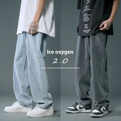 Loose Straight Summer Thin Jeans For Men - VAleG