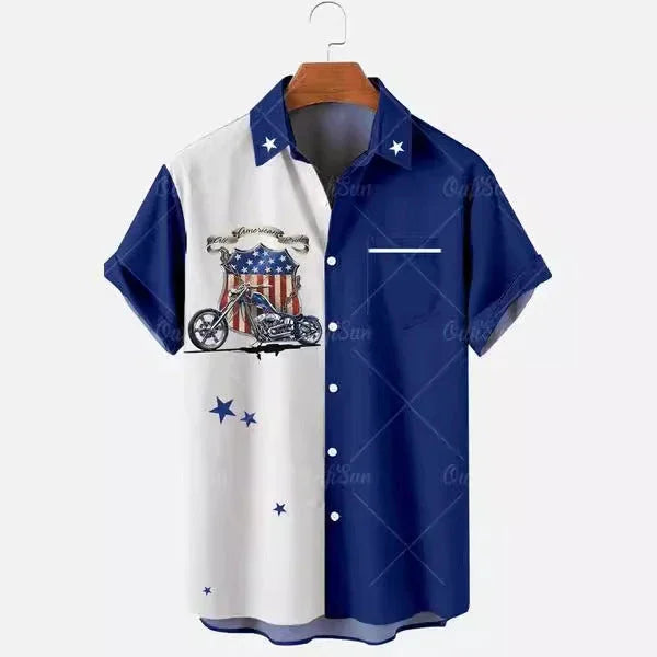 3D Summer Casual Printed Hawaiian Shirt Men Vacation Seaside Wear - VAleG