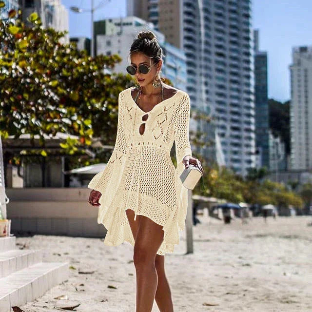 .Bikini Women Swimsuit Cover-up Beach Bathing Beach Dress - VAleG