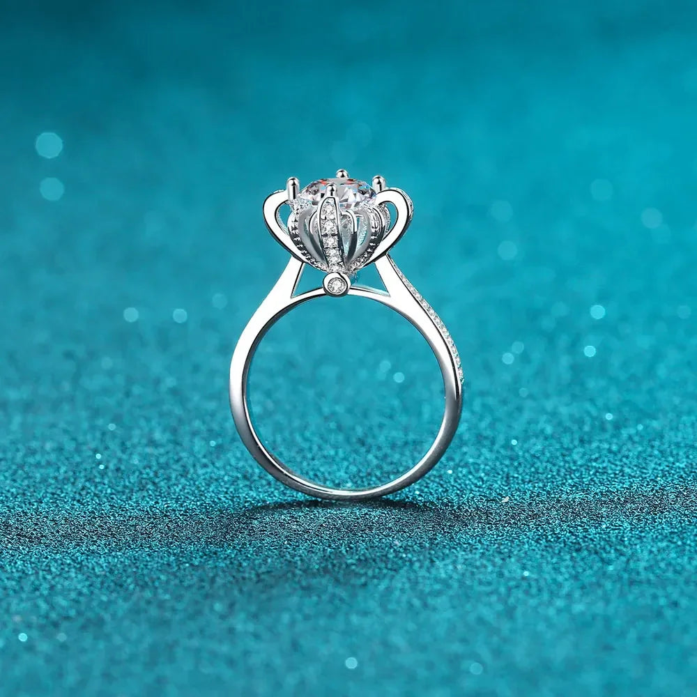 1 Carat Moissanite 925 Sterling Silver Ring - VAleG