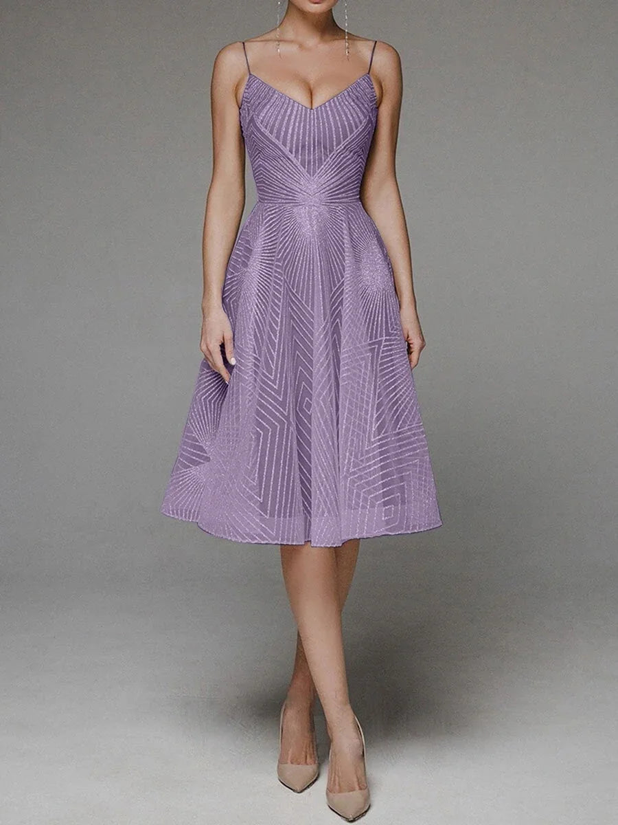 Women's Summer Sling Embroidered Sleeveless Dress - VAleG