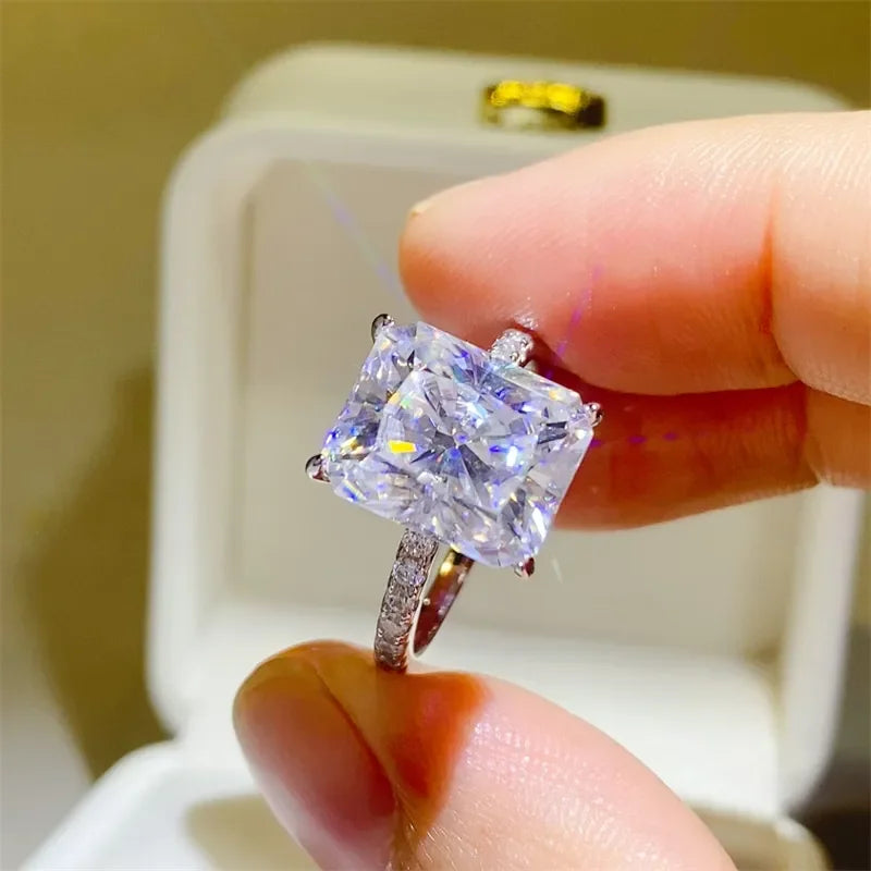 5 Carat Moissanite Zircon 925 Sterling Silver Ring - VAleG