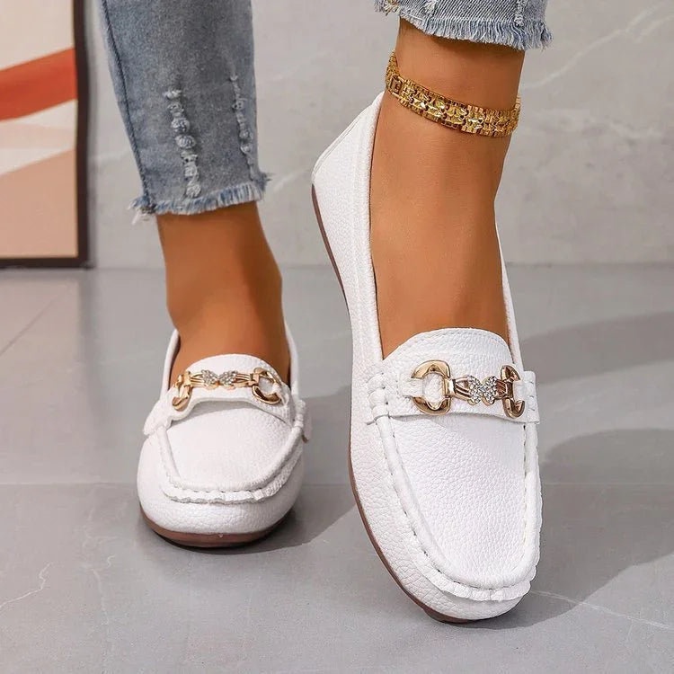 New Spring And Autumn Flat Bottom Slip-on Versatile Soft Bottom Comfortable Shallow Mouth Pumps - VAleG