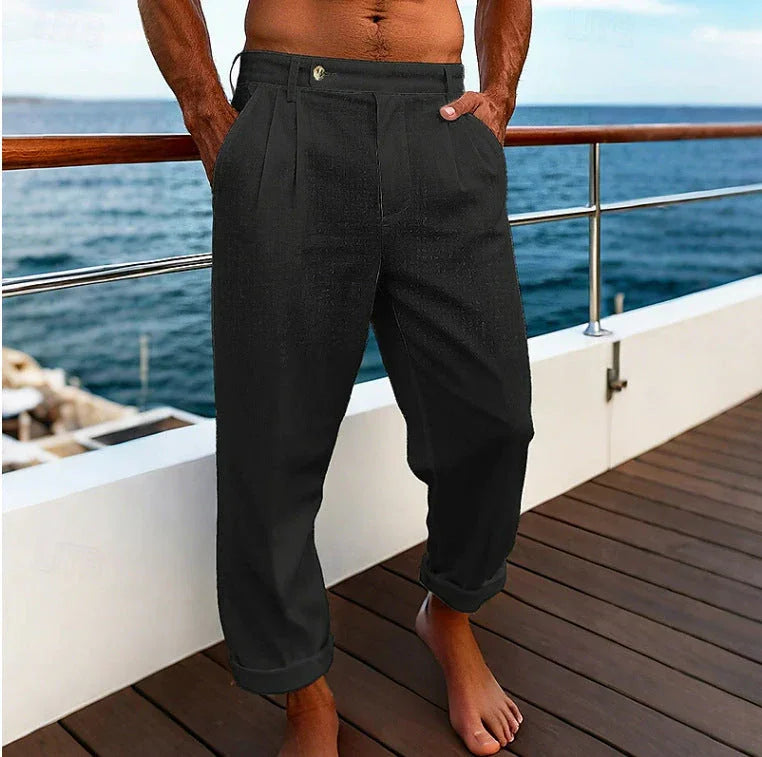 Men's Pocket Flat Comfortable Breathable Trousers - VAleG