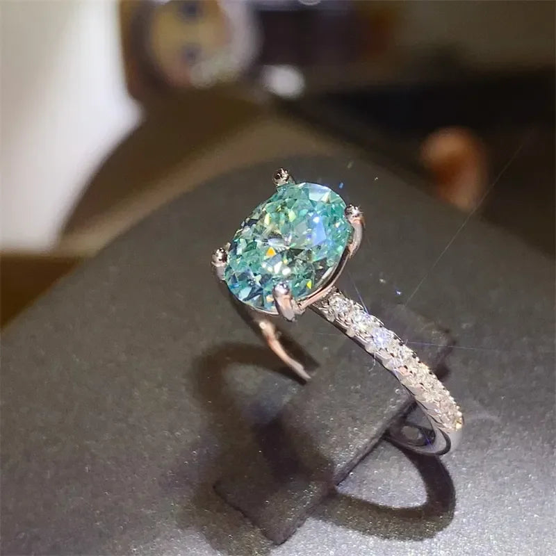2 Carat Moissanite Zircon 925 Sterling Silver Ring - VAleG