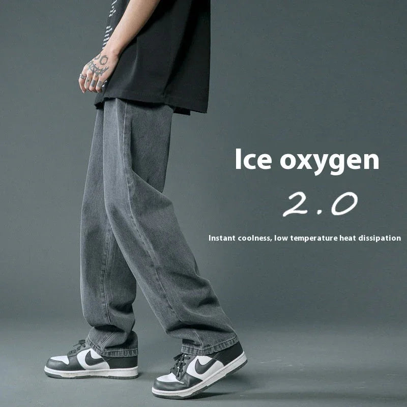 Loose Straight Summer Thin Jeans For Men - VAleG