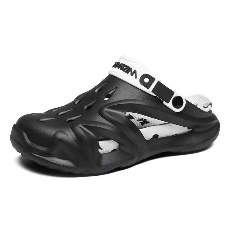 Men's Summer Platform Driving Non-slip Wear-resistant Outdoor Beach Closed Toe Coros Sandals - VAleG