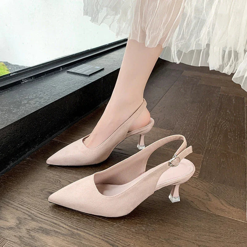 Spring And Summer Stiletto Heel Pointed High Heels - VAleG
