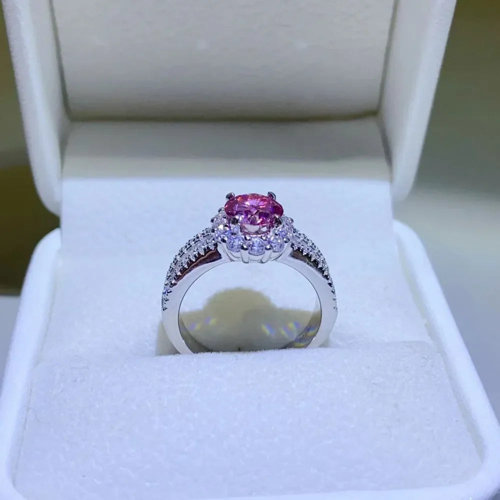1 Carat Moissanite 925 Sterling Silver Ring - VAleG