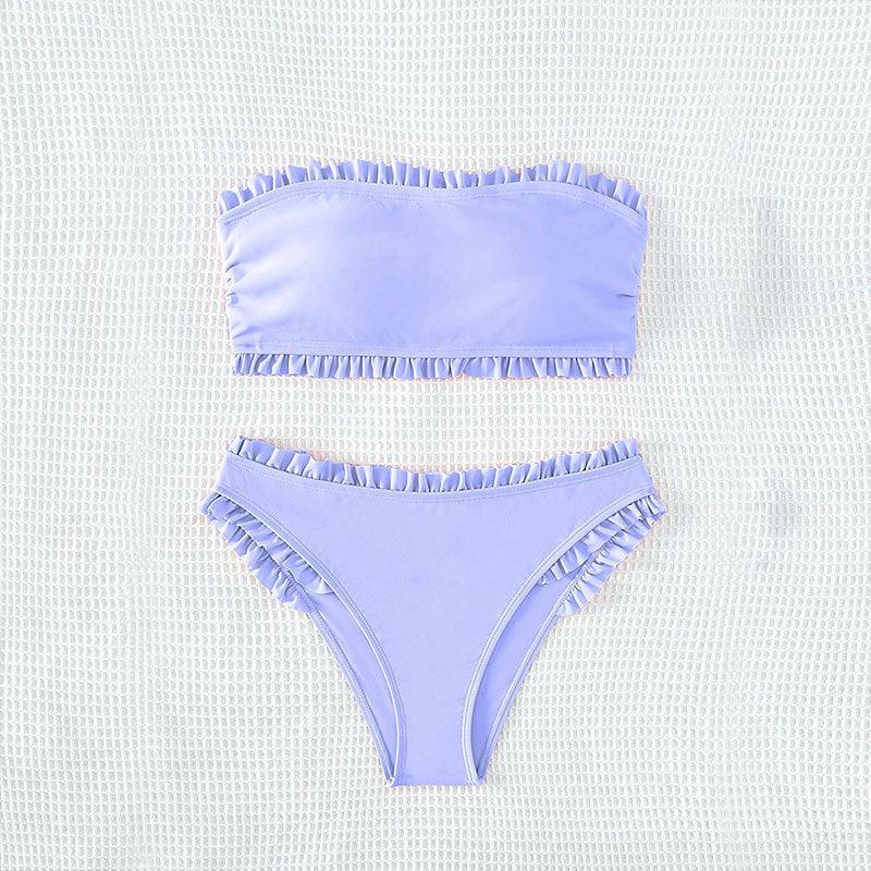 Women's Tube Top Split Swimsuit Beach - VAleG