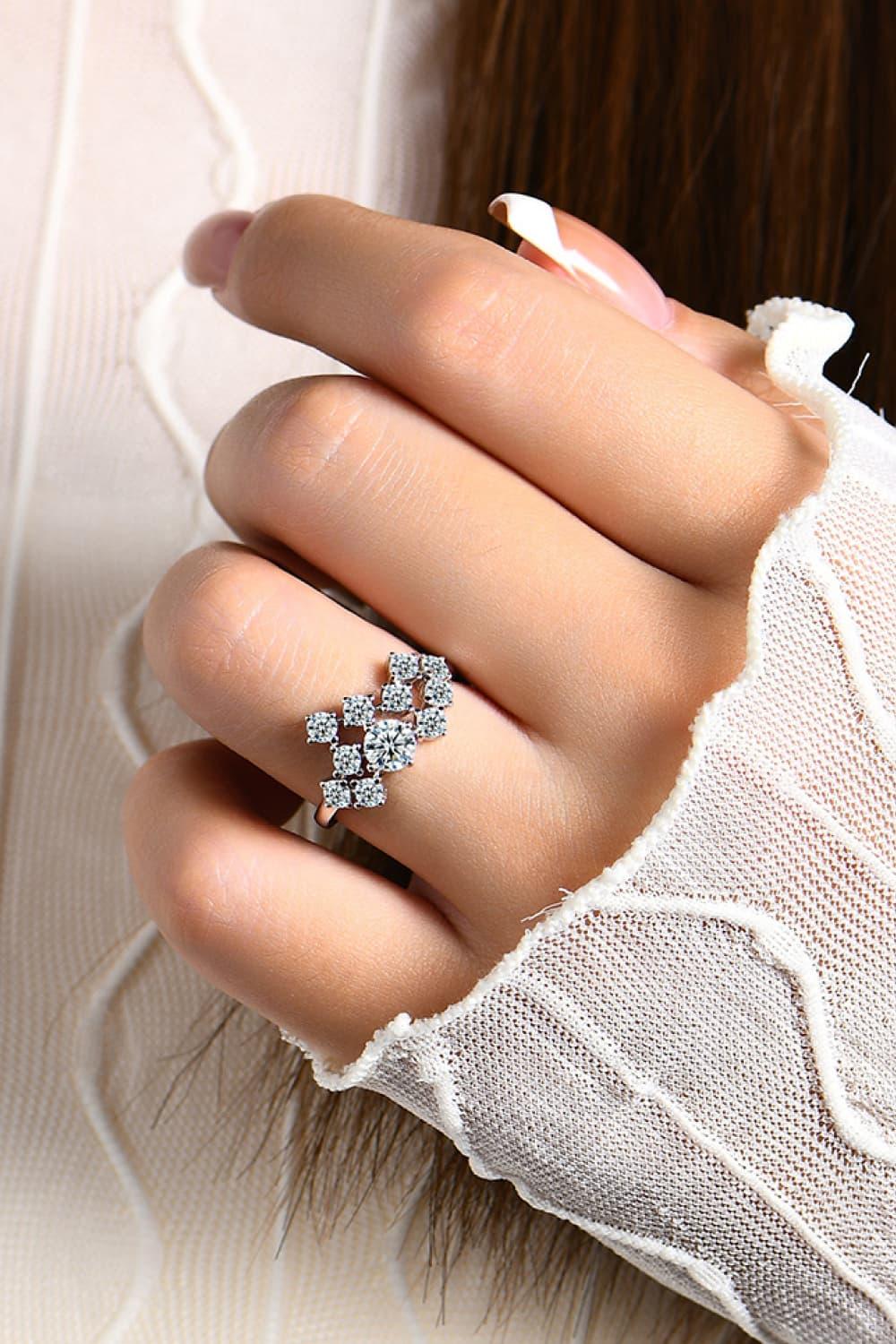 1.2 Carat Moissanite 925 Sterling Silver Ring - VAleG
