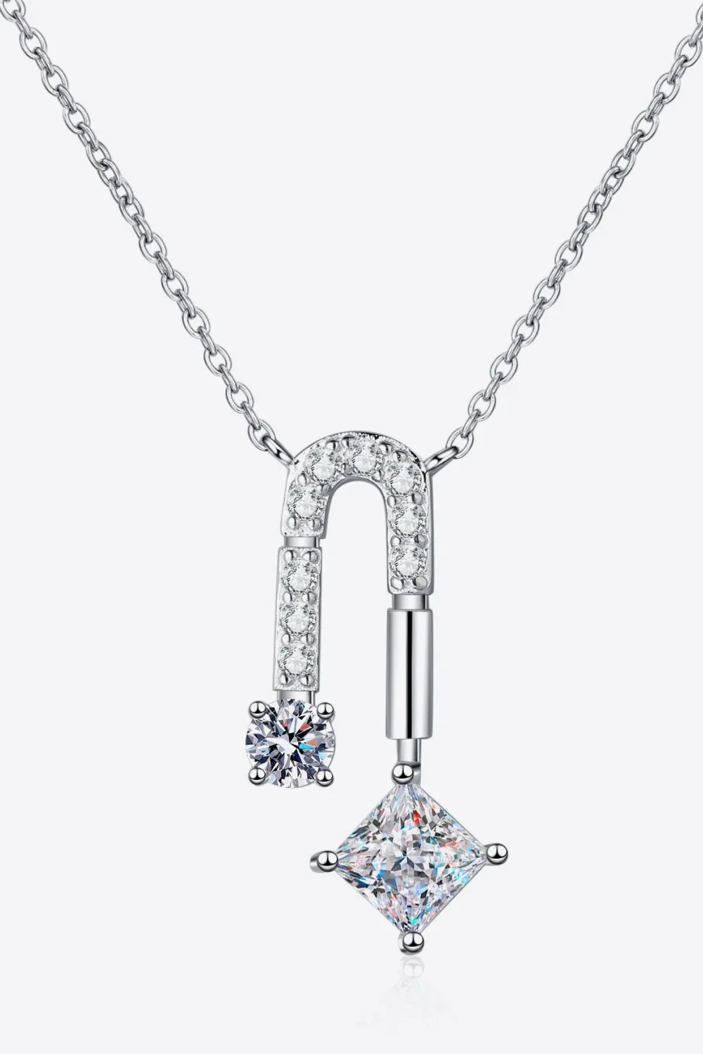 1.3 Carat Moissanite 925 Sterling Silver Necklace - VAleG