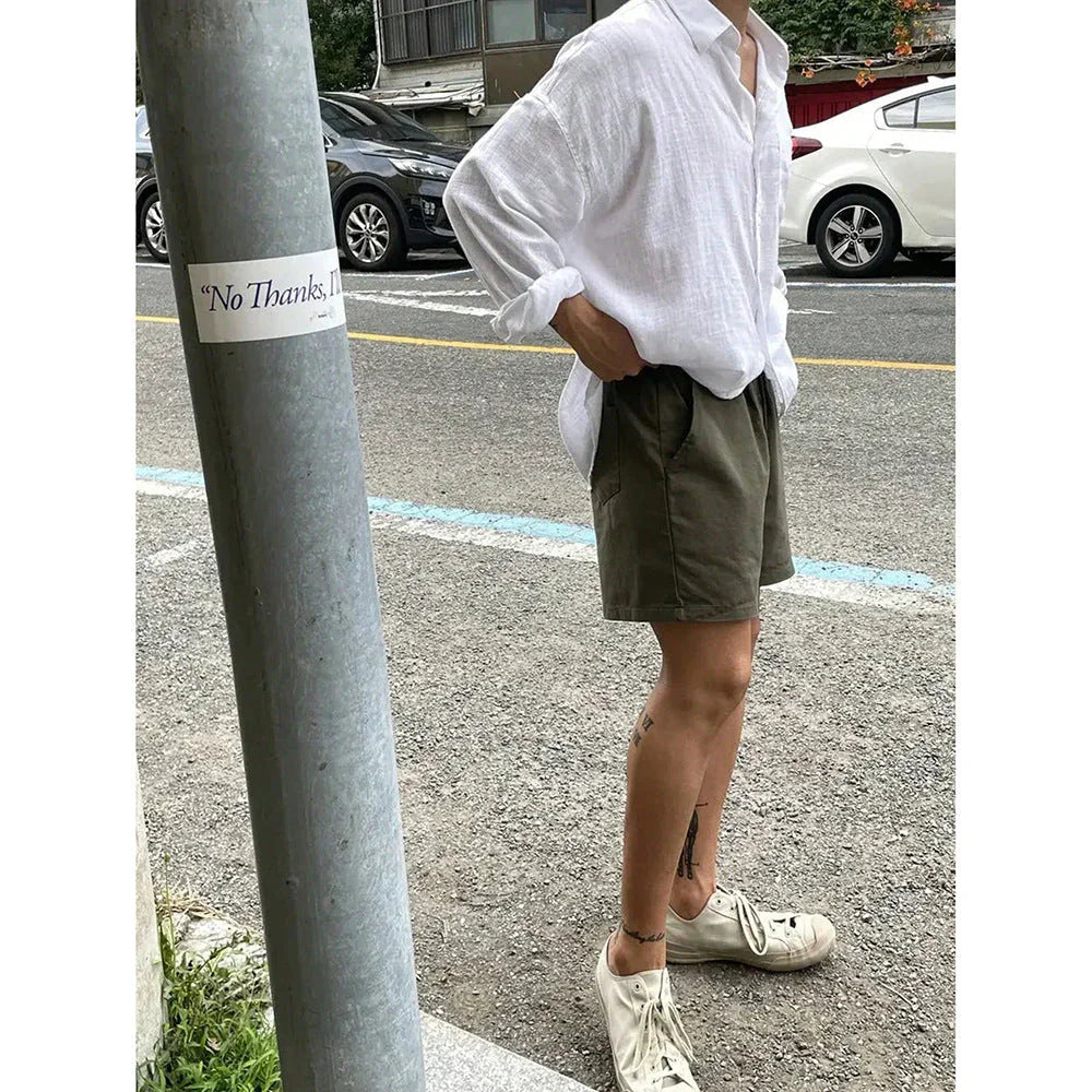 Korean Style Breathable Long Sleeves Shirt - VAleG