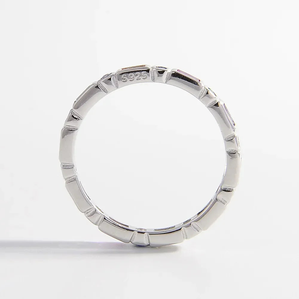 925 Sterling Silver Inlaid Zircon Ring - VAleG