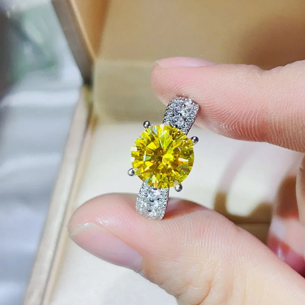 3 Carat Moissanite 925 Sterling Silver Ring - VAleG