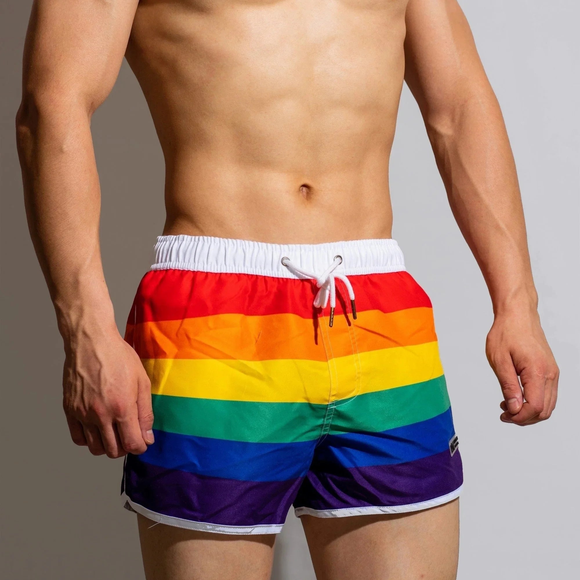 Rainbow Swimwear Men Swim Shorts Beach Swimming Trunks - VAleG