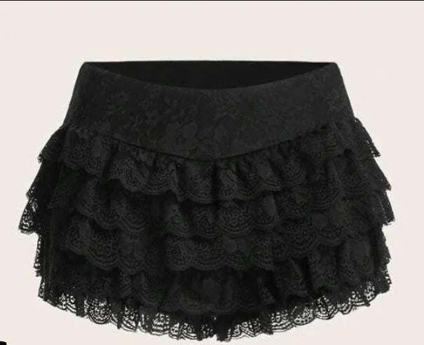 Women's Fashion Lace Ruffle Pants - VAleG