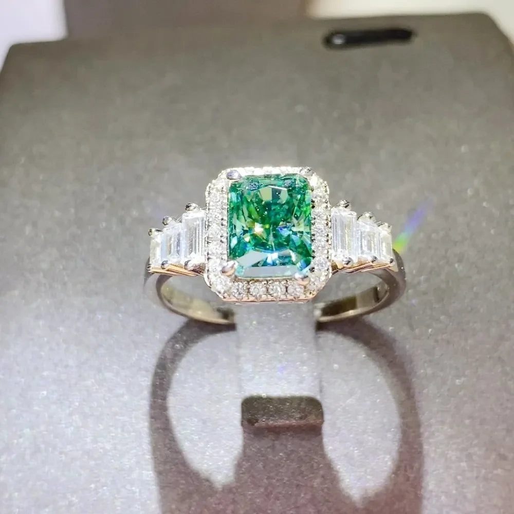 2 Carat Moissanite 925 Sterling Silver Ring - VAleG