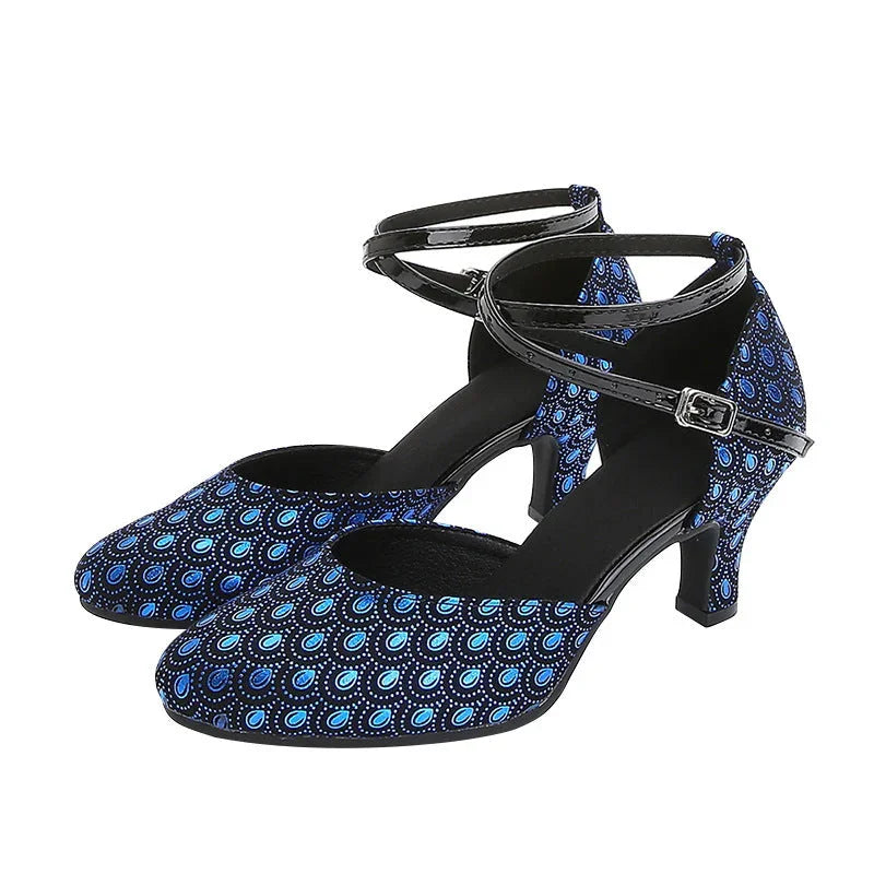 Peacock Pattern Toe Cap Stilettos High Heels - VAleG