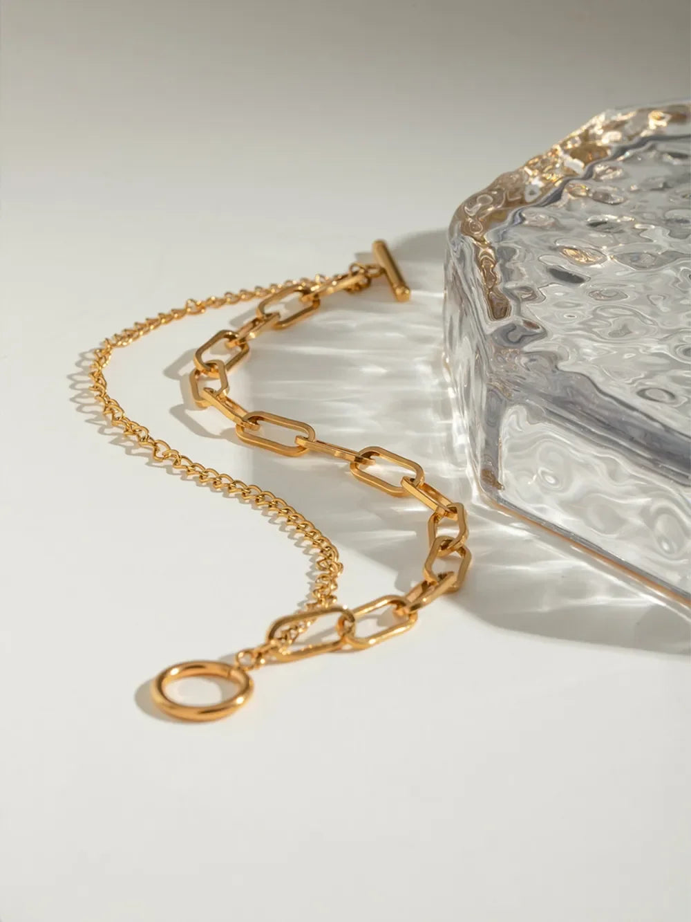 18K Gold-Plated Stainless Steel Chain Bracelet - VAleG
