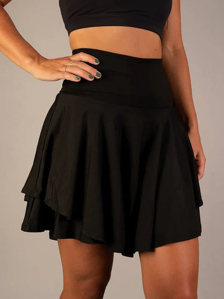 All-match Tutu High Waist Belly Contracting Running Short Skirt Anti-exposure Yoga Skirt - VAleG