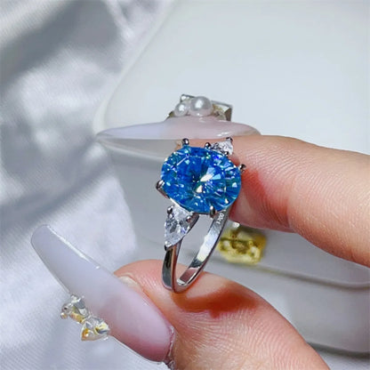 3 Carat Moissanite 925 Sterling Silver Ring - VAleG