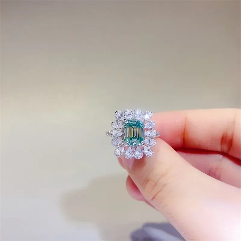 1 Carat Moissanite 925 Sterling Silver Ring - VAleG