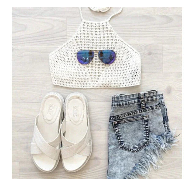 Beach knitted vest sling - VAleG