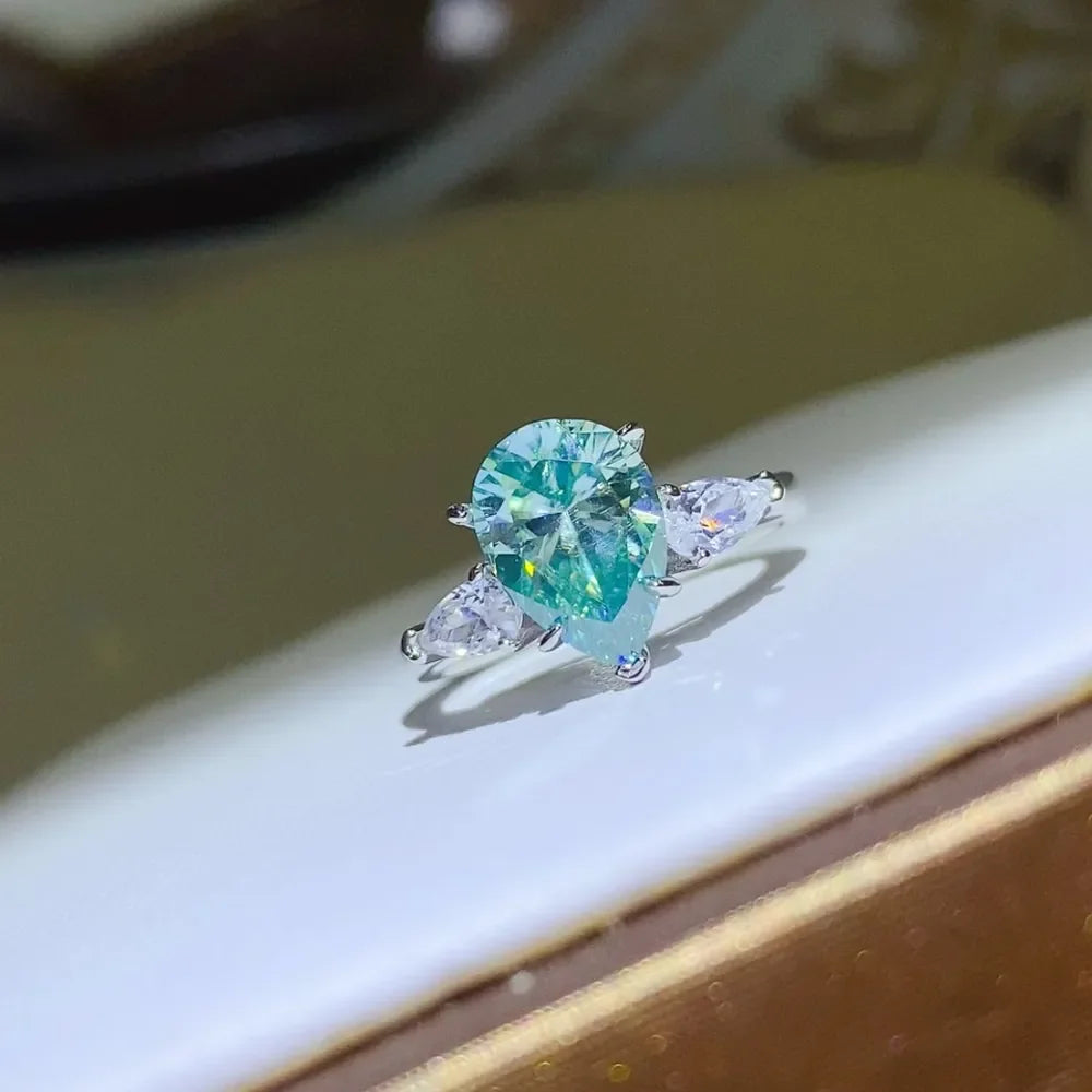 2 Carat 925 Sterling Silver Moissanite Ring - VAleG